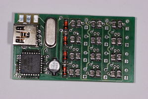 Oberseite der Platine, SMD-Teile