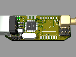 gerenderte Vorschau von USBrfm12 (Oberseite)